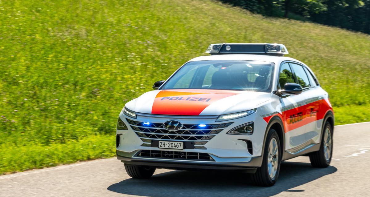 Hyundai Nexo : un SUV à hydrogène pour la police de Zurich